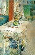 Carl Larsson kurragomma oil painting